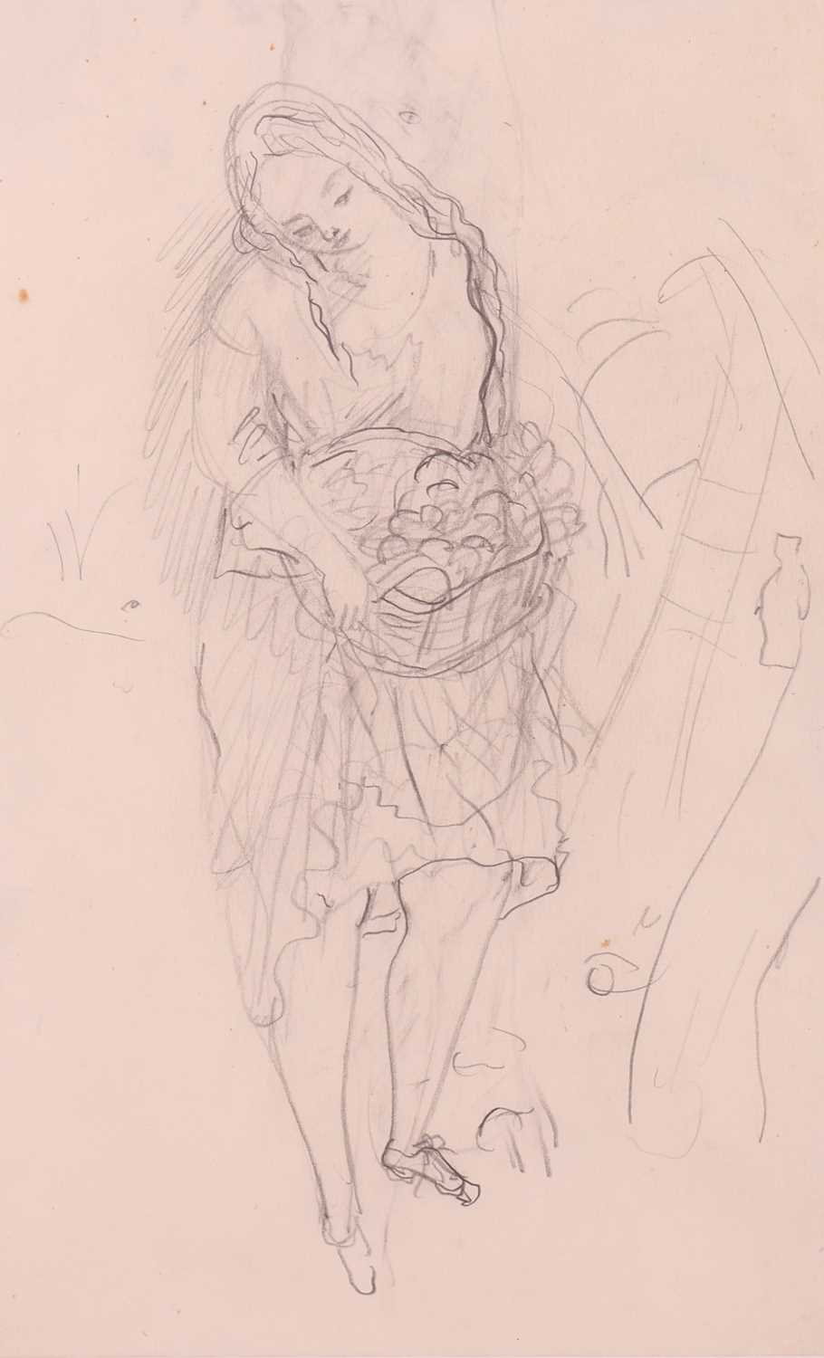 Lot 16 - David Jones (British 1895-1974) Girl With...