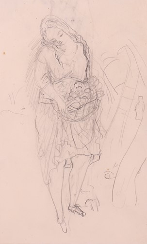 Lot 16 - David Jones (British 1895-1974) Girl With...