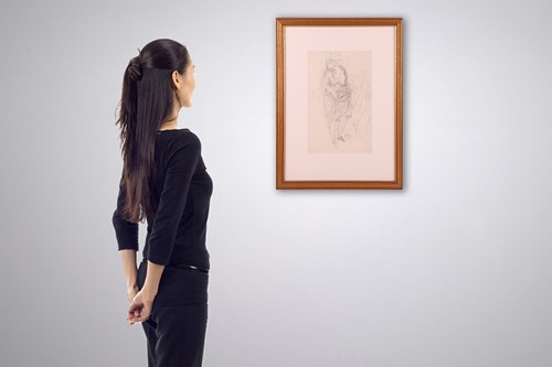 Lot 16 - David Jones (British 1895-1974) Girl With...