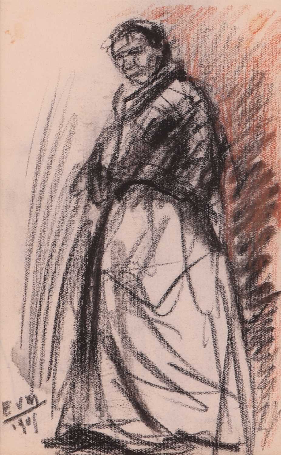 Lot 122 - Eugeen van Mieghem (Belgian 1875-1930) Woman...