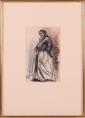 Lot 122 - Eugeen van Mieghem (Belgian 1875-1930) Woman...