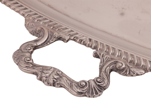 Lot 279 - A silver two-handled tray, London 1913 by...
