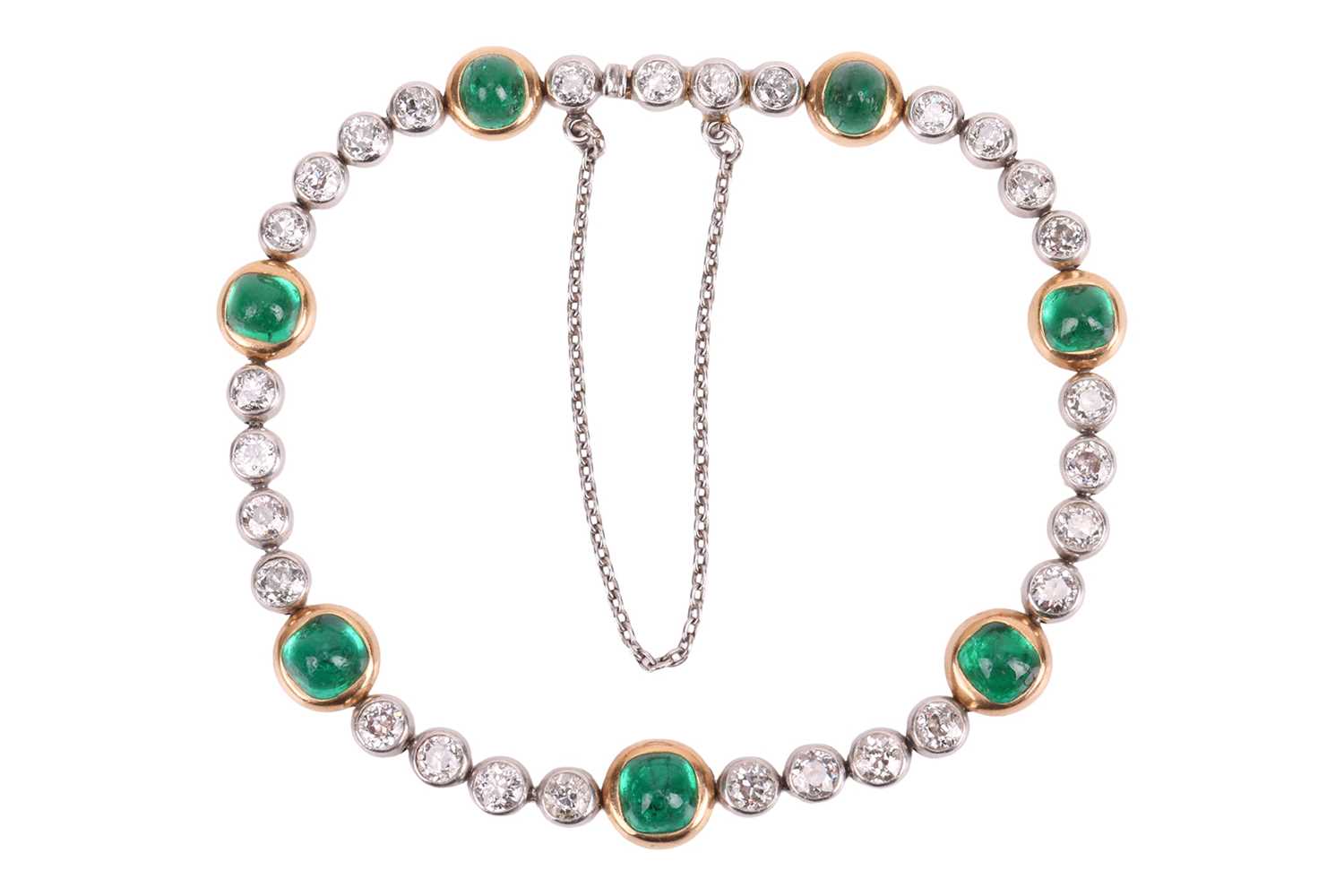 Lot 56 - An early 20th Century emerald and diamond...