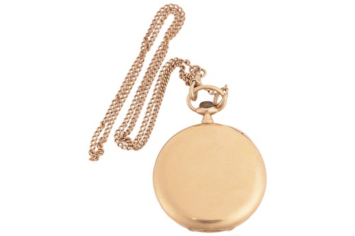 Lot 216 - Alpina – Open Face Pocket Watch, stamped ‘750’...
