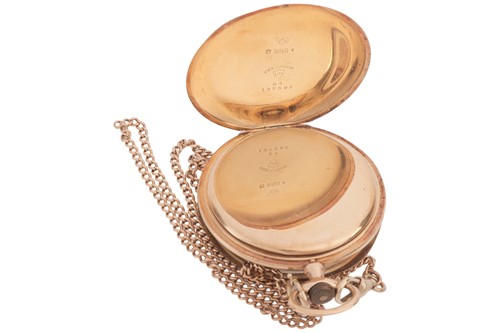 Lot 216 - Alpina – Open Face Pocket Watch, stamped ‘750’...