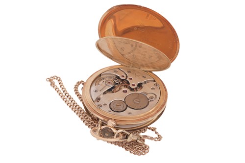 Lot 216 - Alpina – Open Face Pocket Watch, stamped ‘750’...