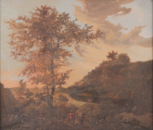 Lot 139 - Manner of Willem de Heusch Figures in an...