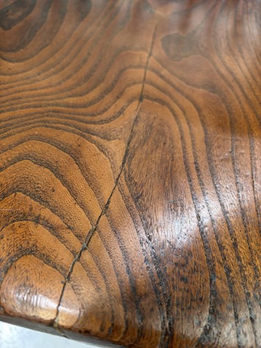 Lot 1 - A near pair of 19th-century yew, ash and elm...