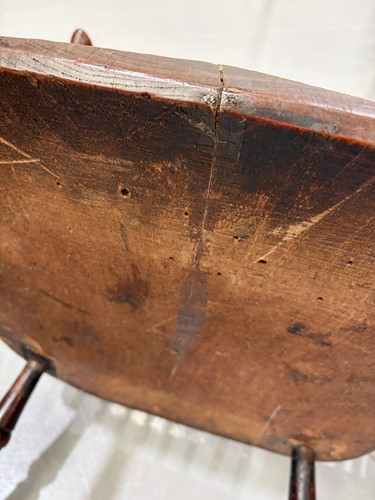Lot 1 - A near pair of 19th-century yew, ash and elm...