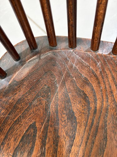 Lot 1 - A near pair of 19th-century yew, ash and elm...