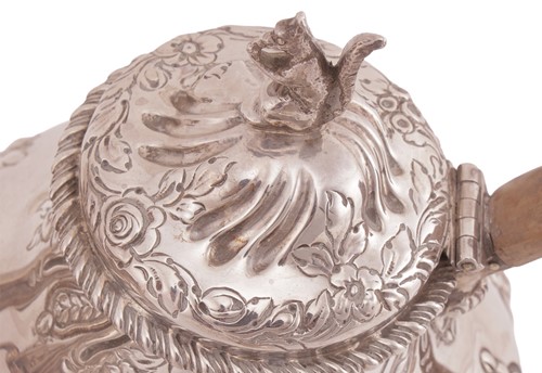 Lot 250 - A Victorian silver three-piece tea service,...