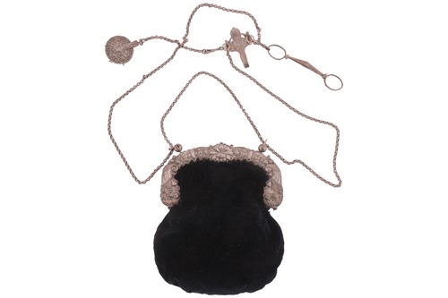Lot 223 - A late 19th century French chatelaine cum...