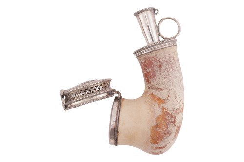Lot 225 - A Regency silver-mounted meerschaum pipe bowl,...