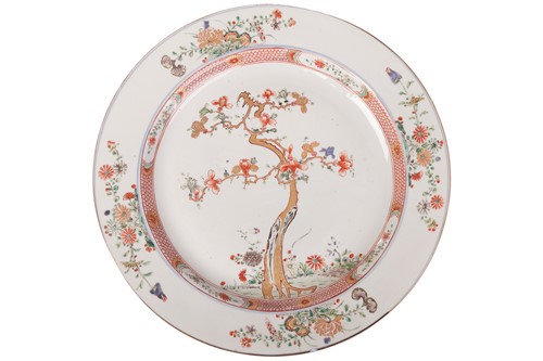 Lot A Chinese famille verte charger, Kangxi period...