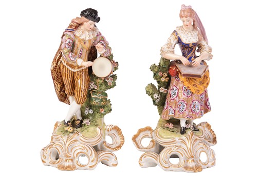 Lot 120 - A pair of 18th-century large Derby Porcelain...