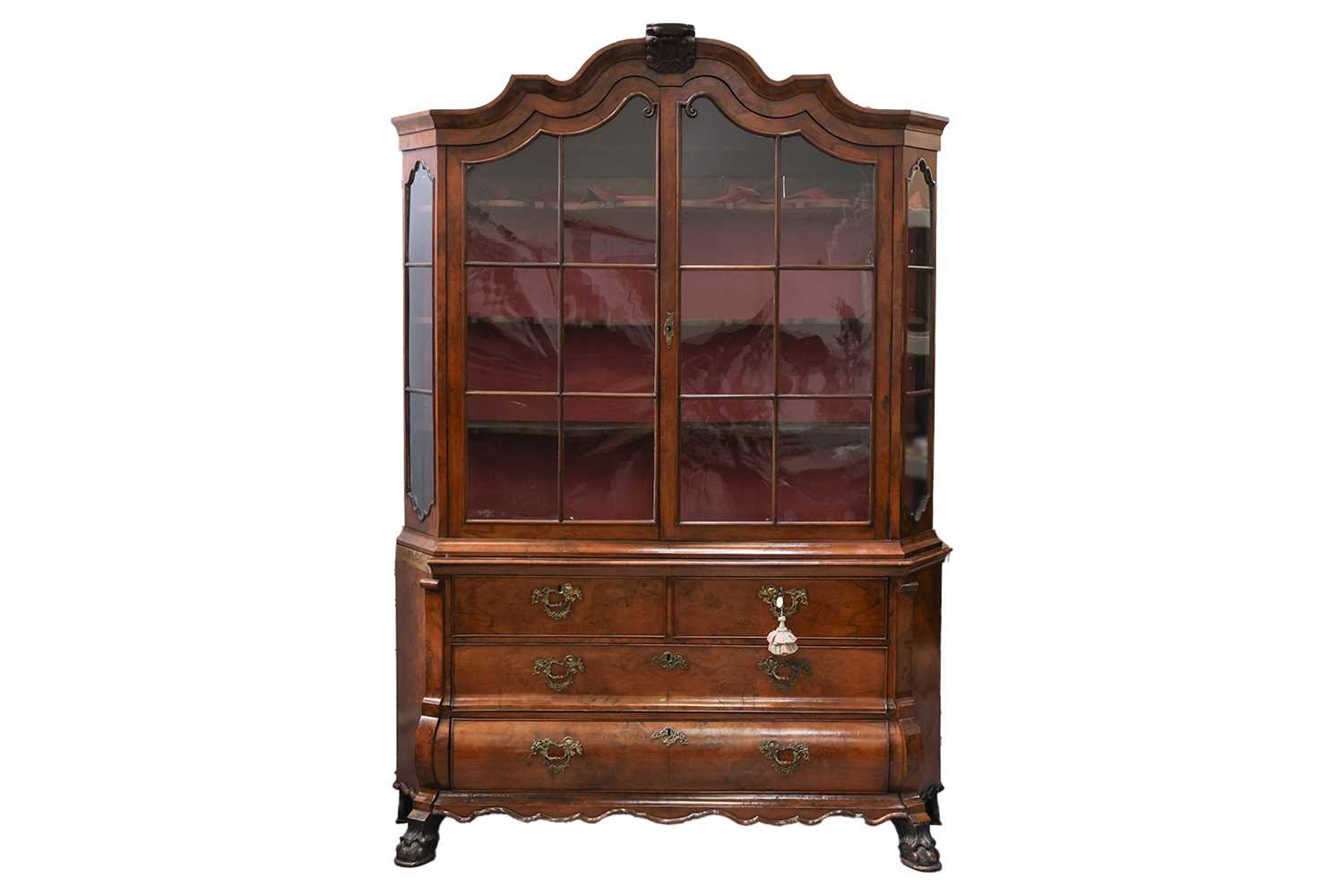 Lot 12 - A fine late 18th-century Dutch walnut display...