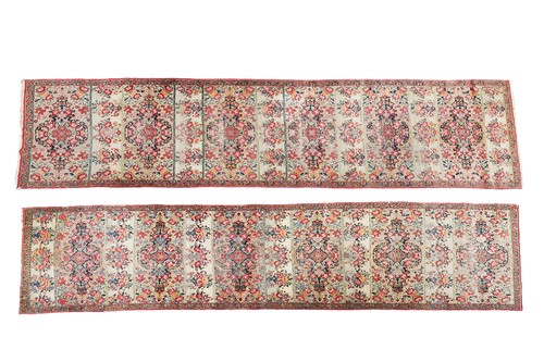 Lot A pair of Bakhtiari long rugs, each with...