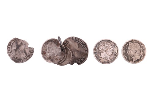 Lot 191 - A mixed group of silver coins, comprising a...