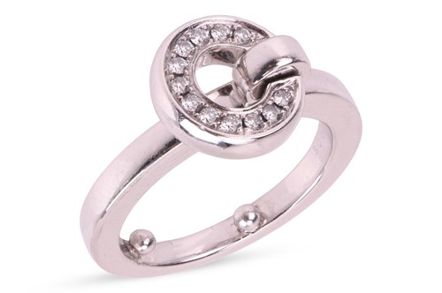 Lot 184 - Boodles - A ‘Roulette’ diamond-set flip ring,...