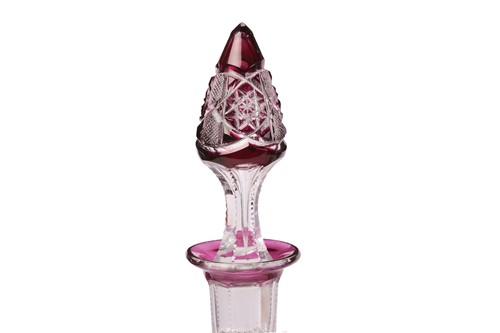 Lot Val St Lambert: a harlequin suite of crystal...