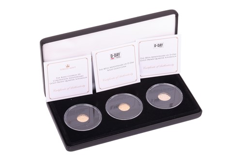 Lot 173 - A cased Jubilee Mint commemorative three-coin...