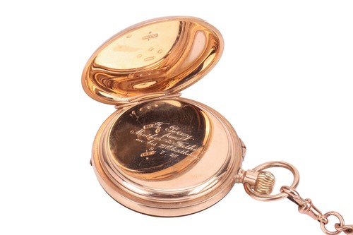 Lot 215 - J.W. Benson – A 9ct Gold Full Hunter Pocket...