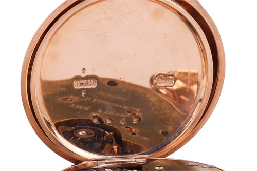 Lot 215 - J.W. Benson – A 9ct Gold Full Hunter Pocket...