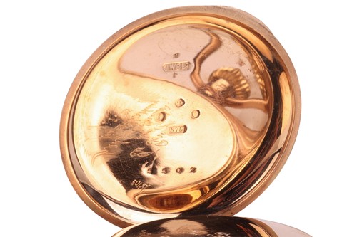 Lot 215 - J.W. Benson – A 9ct Gold Full Hunter Pocket...