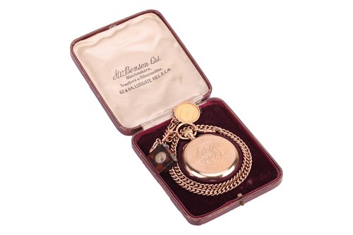 Lot 215 - J.W. Benson – A 9ct Gold Full Hunter Pocket...