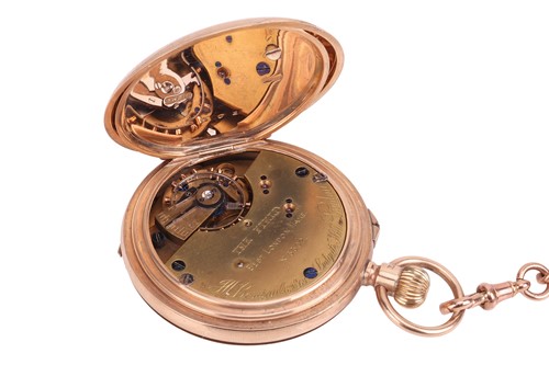 Lot 215 - J.W. Benson – A 9ct Gold Full Hunter Pocket...