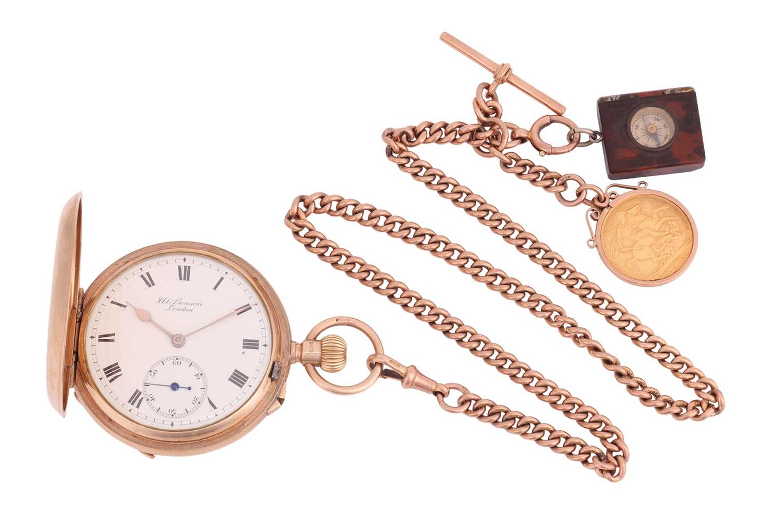 Lot 215 - J.W. Benson – A 9ct Gold Full Hunter Pocket...