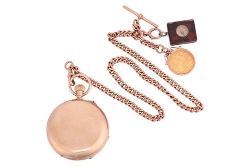 Lot 215 - J.W. Benson – A 9ct Gold Full Hunter Pocket...