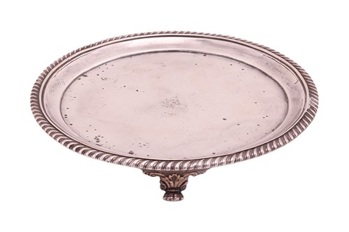 Lot 264 - A William IV silver salver, by William Brown,...