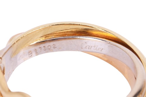 Lot 178 - Cartier - A pair of Trinity hoop earrings,...