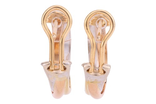 Lot 178 - Cartier - A pair of Trinity hoop earrings,...