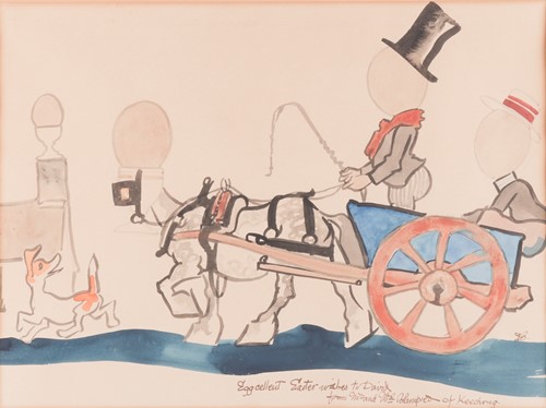 Lot 13 - Edmund Blampied (British 1886-1966) Eggcellent...
