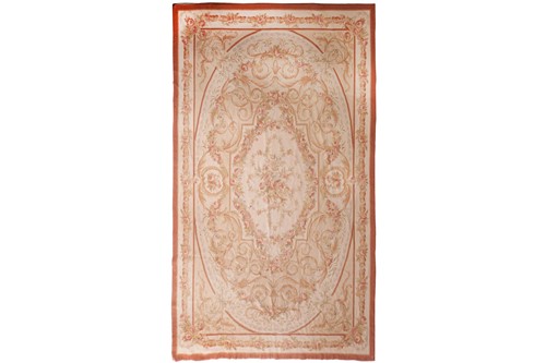 Lot 73 - A French Aubusson-style carpet, with cream...