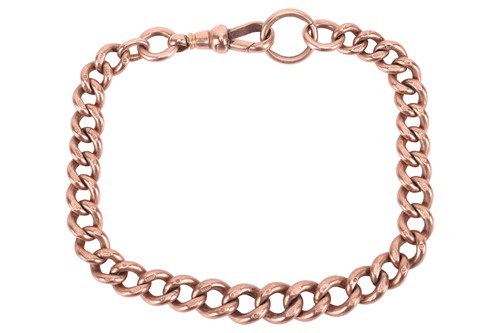 Lot 112 - An albert chain bracelet, comprising...