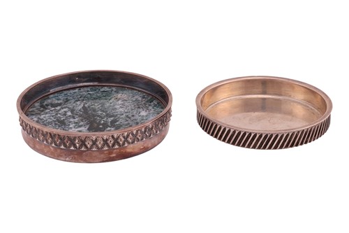 Lot 270 - Two silver coasters by Anthony Gordon Elston;...