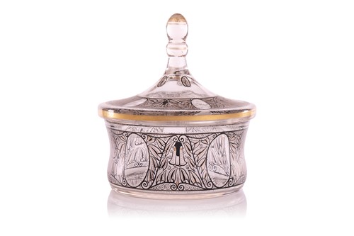 Lot An early 20th-century Jugenstil glass bowl and...