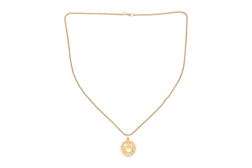 Lot 88 - A cancer pendant on chain, featuring a...