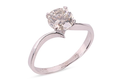 Lot 177 - A diamond solitaire ring, featuring a round...