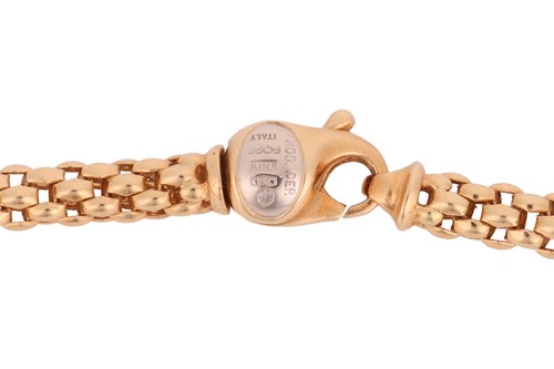 Lot 169 - FOPE - An 18ct gold lariat necklace,...