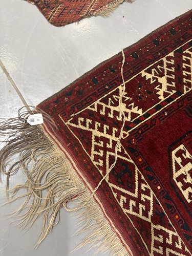 Lot 69 - An Ersari main carpet with four rows of ten...