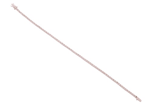 Lot 171 - A diamond-set line bracelet, comprising...