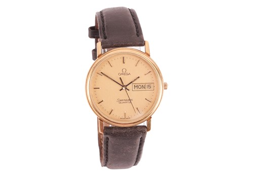 Lot 159 - Omega – Gold-Plated Seamaster Quartz Reference:...