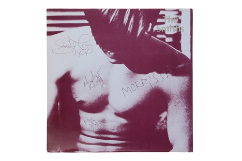 Lot The Smiths: a band-signed copy of their 1984...
