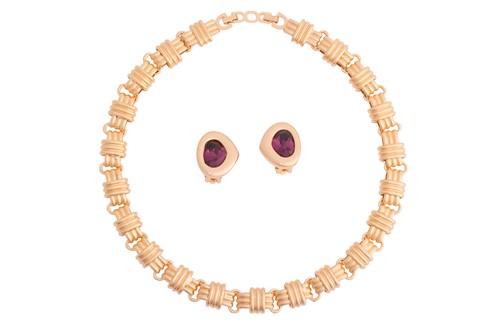 Lot 140 - Christian Dior - a heavy chain link necklace,...