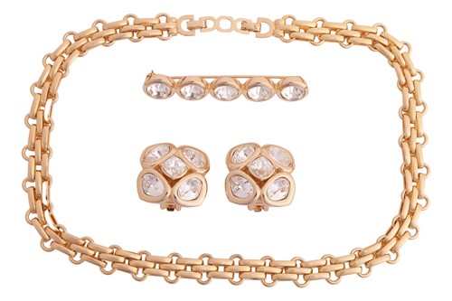 Lot 142 - Christian Dior - a chain link necklace, circa...