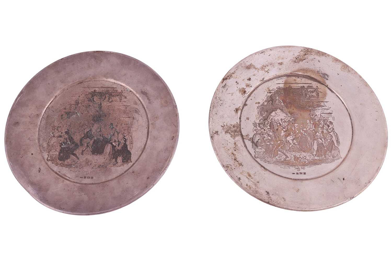 Lot A pair of limited edition Dickens plates,...